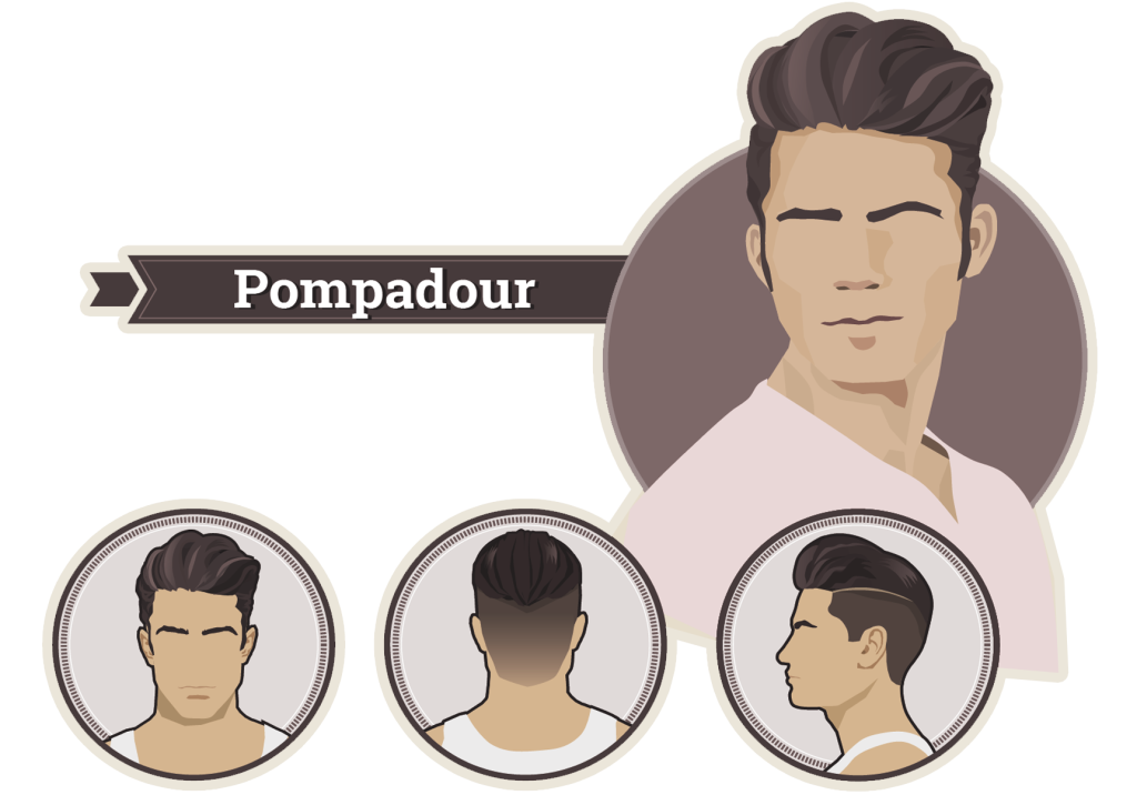 雄ロッド メンズヘアスタイルトップノット